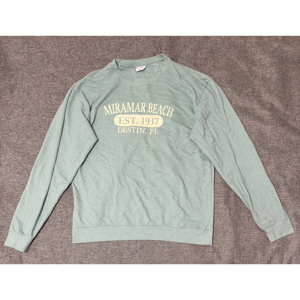 Alvin's Island Mens XXL Sweatshirt Miramar Beach Destin Florida Graphic Green